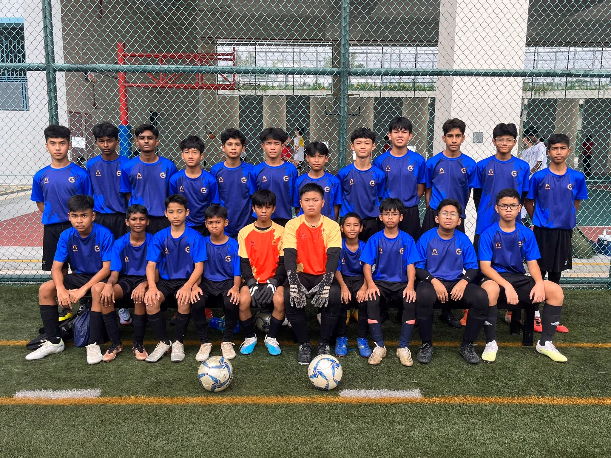 Picture shows the Football Team